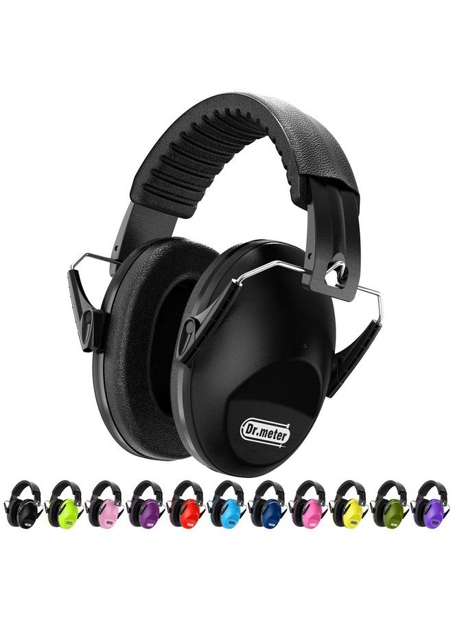 دكتور ميتر سماعات أذن عازلة للضوضاء من دكتور ميتر: EM100 SNR27.4 لتقليل الضوضاء - سماعات رأس عازلة للضوضاء للأطفال مع عصابة رأس قابلة للتعديل لشاحنات الوحوش وألعاب نارية للأطفال المصابين بالتوحد الحسي - لون أسود - Image 1