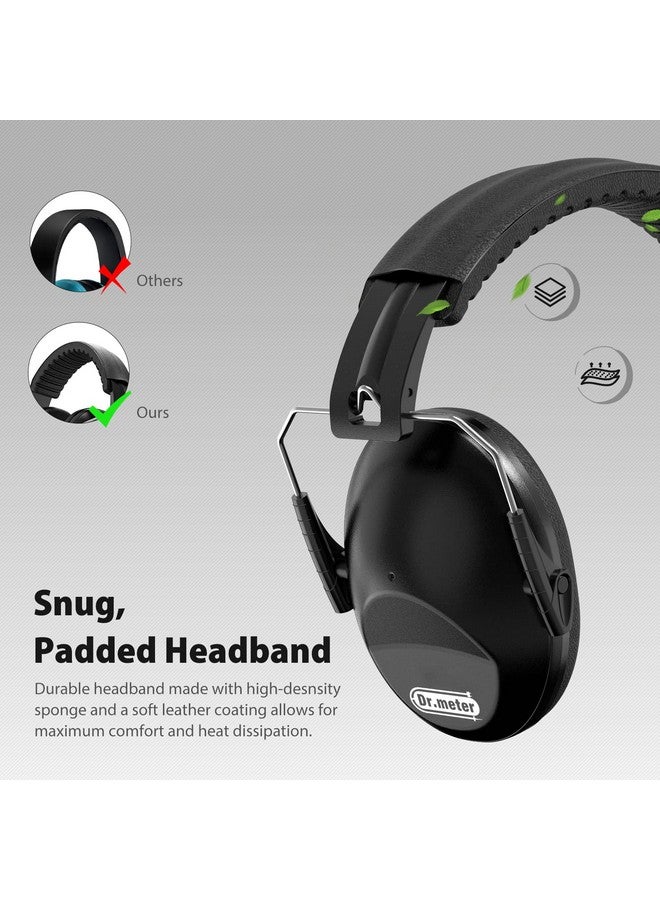دكتور ميتر سماعات أذن عازلة للضوضاء من دكتور ميتر: EM100 SNR27.4 لتقليل الضوضاء - سماعات رأس عازلة للضوضاء للأطفال مع عصابة رأس قابلة للتعديل لشاحنات الوحوش وألعاب نارية للأطفال المصابين بالتوحد الحسي - لون أسود - Image 5