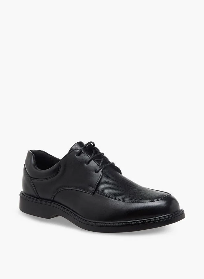 LBL by Shoexpress Men Ribbed Lace-Up Derby Shoes