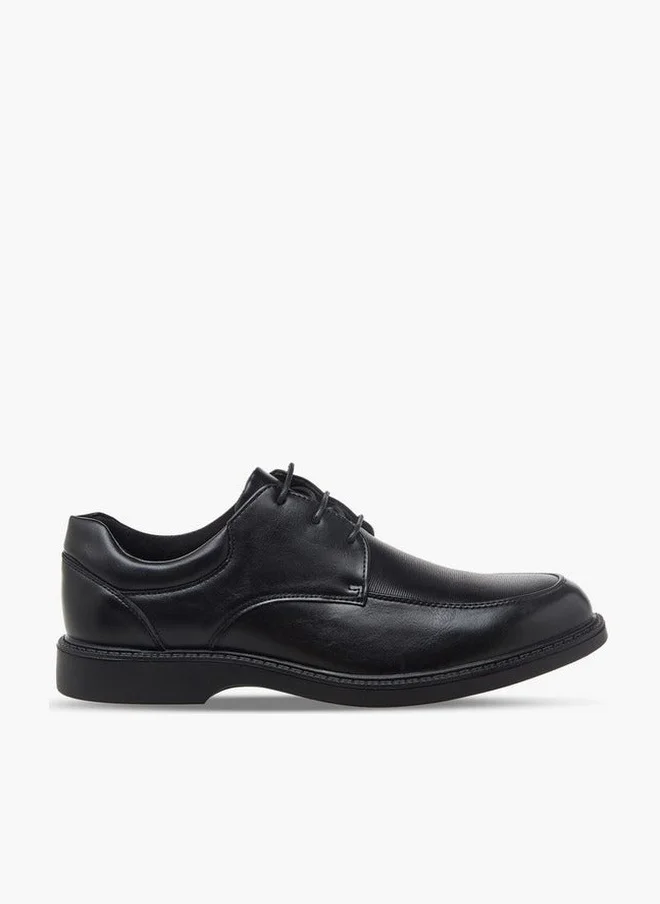 LBL by Shoexpress Men Ribbed Lace-Up Derby Shoes