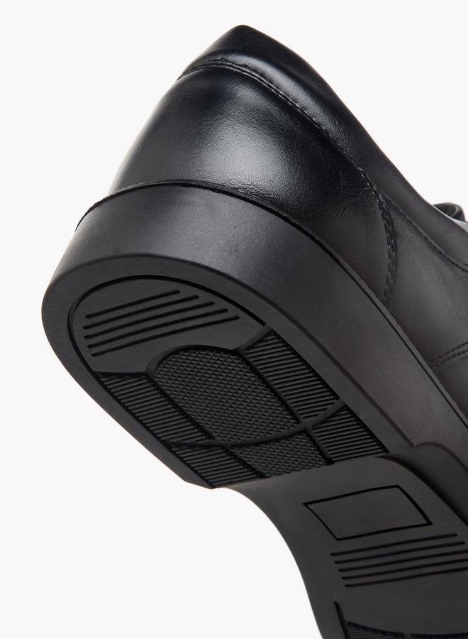 LBL by Shoexpress Men Ribbed Lace-Up Derby Shoes - Image 5