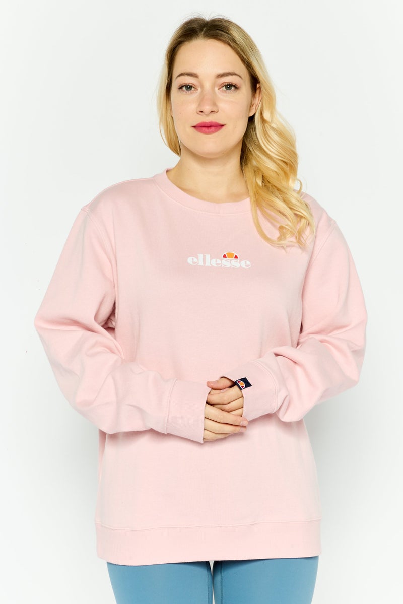 Ellesse Women Sportswear Fit Long Sleeve Outdoor Sweatshirt, Pink - Image 1