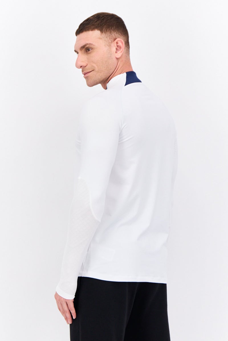 Nike Men Slim Fit Long Sleeves Training Jersey, White  - Image 2