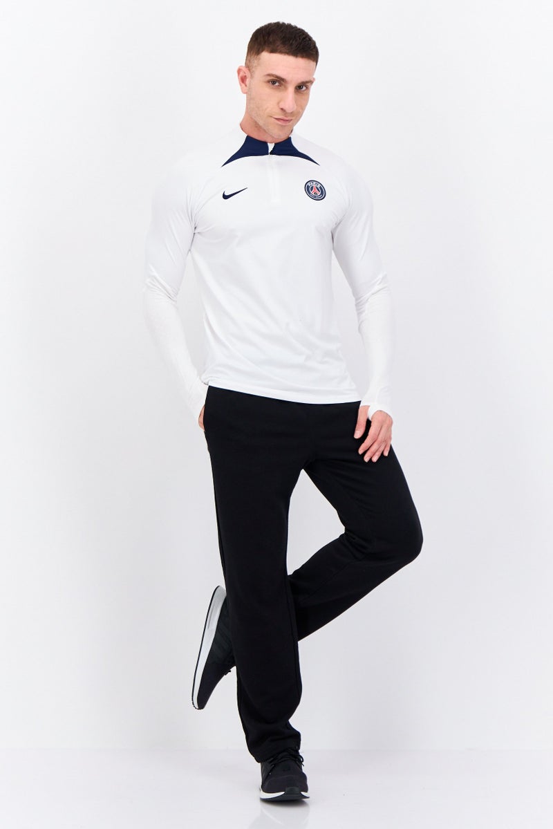 Nike Men Slim Fit Long Sleeves Training Jersey, White  - Image 4