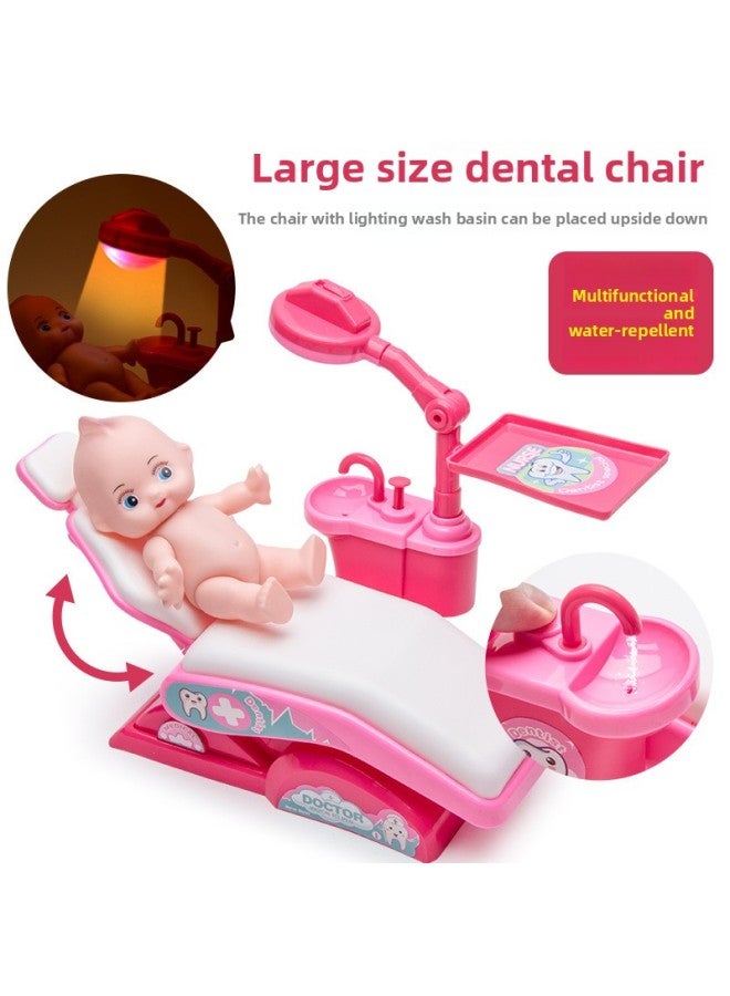 Children's Small Doctor Toy Set Simulation Girl Nurse Injection Boy Stethoscope Medical Kit Play House Toy-Color:Blue Storage Box 41 Pieces - Image 5