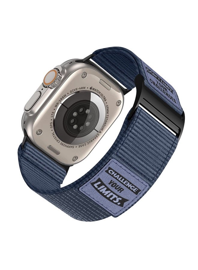 Nylon Bands Compatible with Apple Watch Ultra Band 49mm 45mm 44mm 42mm Men, Rugged Nylon Sport Strap, Adjustable Replacement Loop for Apple Watch Band iWatch Ultra Series 8/7/SE/6/5/4/3/2/1