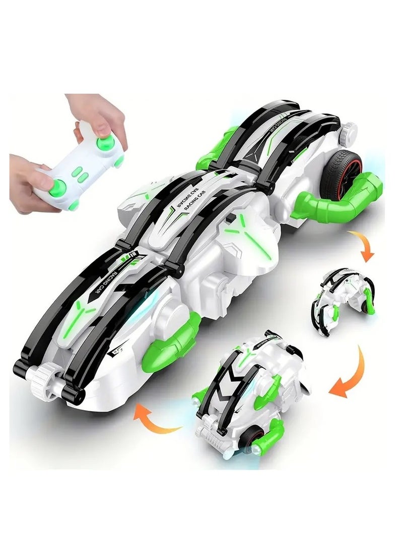 Generic - Remote Control Stunt Snake Car, 2.4GHz RC Car with One-Click Shape Shifting, 360° Flipping & Rolling, LED Lights, Durable ABS Build, Rechargeable Battery, Outdoor/Indoor Toy for Kids Ages 6-12 - Image 1