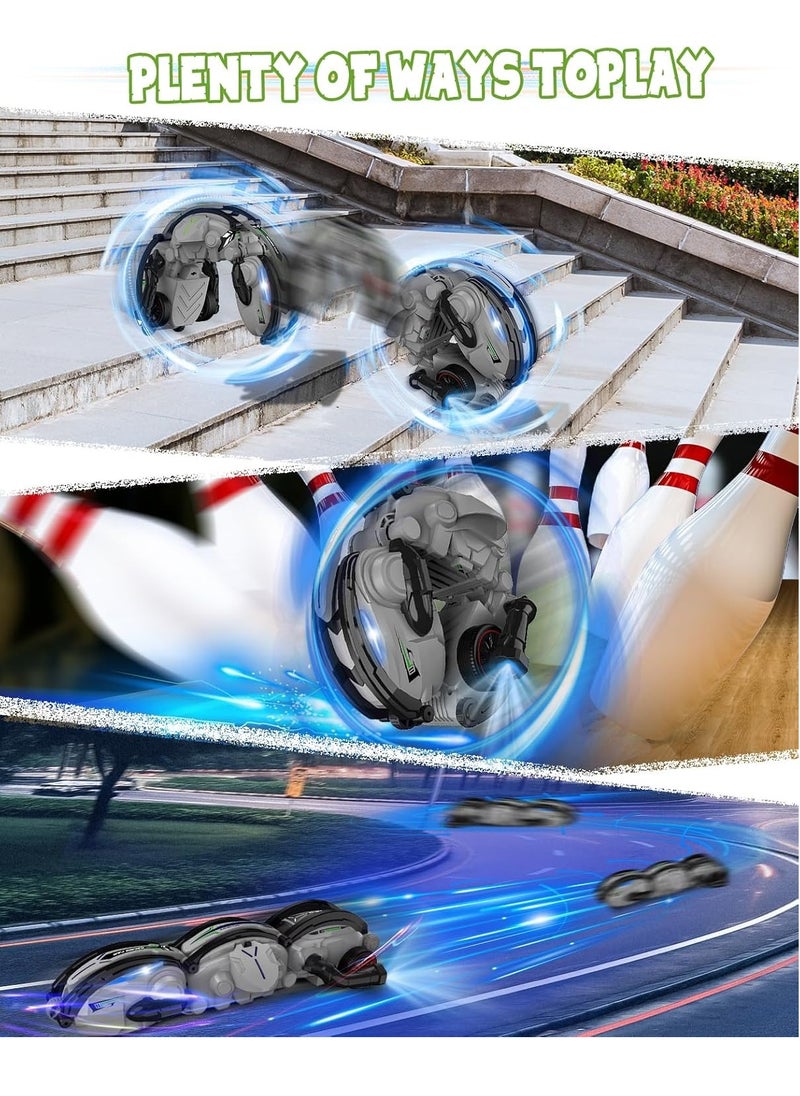Generic - Remote Control Stunt Snake Car, 2.4GHz RC Car with One-Click Shape Shifting, 360° Flipping & Rolling, LED Lights, Durable ABS Build, Rechargeable Battery, Outdoor/Indoor Toy for Kids Ages 6-12 - Image 1