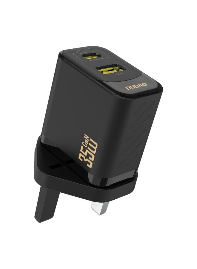 DUDAO A27MaxUK-B PD+QC35W USB-A+C STANDARD CHARGER ONLY - Image 3