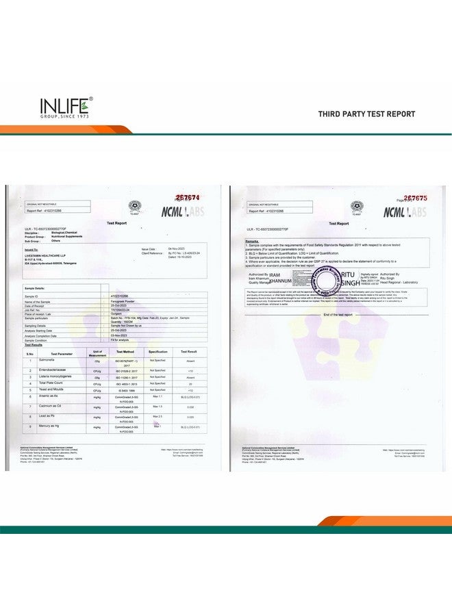 Inlife مسحوق ألياف الحلبة INLIFE، صحة الأمعاء والهضم، مكمل صحي يومي، ألياف عالية 150 جرام (برتقالي) - Image 3