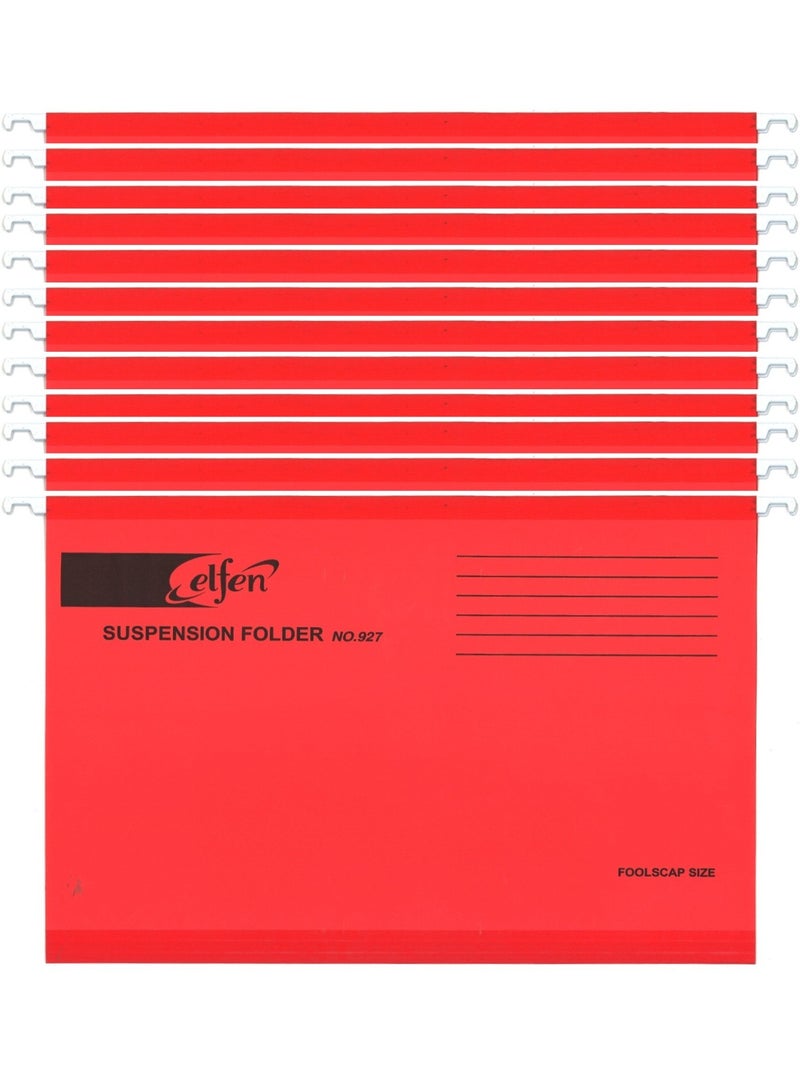 elfen 12-Piece Suspension File Red - Image 1