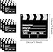 BBTO 10 Pieces Movie Film Clap Board 7 x 8 Inch Cardboard Movie Clapboard Directors Clapper Writable Cut Action Scene Board for Movies Films Photo PropsSingleSided PrintingBlack and White - Image 2