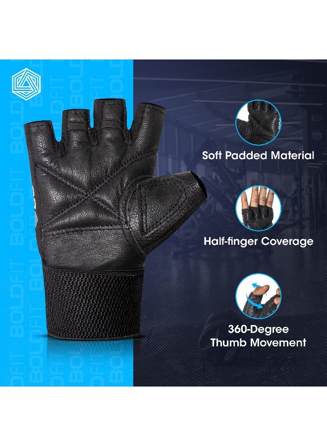 BOLDFIT قفازات رياضية للرجال دعم المعصم قفازات رياضية لرفع الأثقال قفازات رياضية للنساء ملحقات رياضية للرجال قفازات اليد للتمارين الرياضية للنساء قفازات للتمارين الرياضية، كبير - Image 2