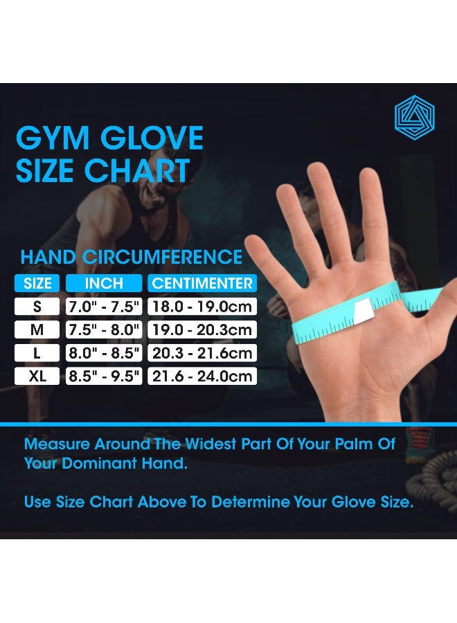 BOLDFIT قفازات رياضية للرجال دعم المعصم قفازات رياضية لرفع الأثقال قفازات رياضية للنساء ملحقات رياضية للرجال قفازات اليد للتمارين الرياضية للنساء قفازات للتمارين الرياضية، كبير - Image 5