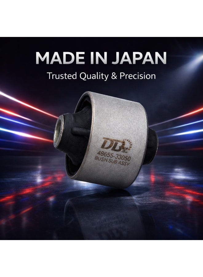 DBL Bush Sub Assy 48655-33050 For Corolla 2001–2017 Lower Suspension Bushing Made In Japan - Image 1