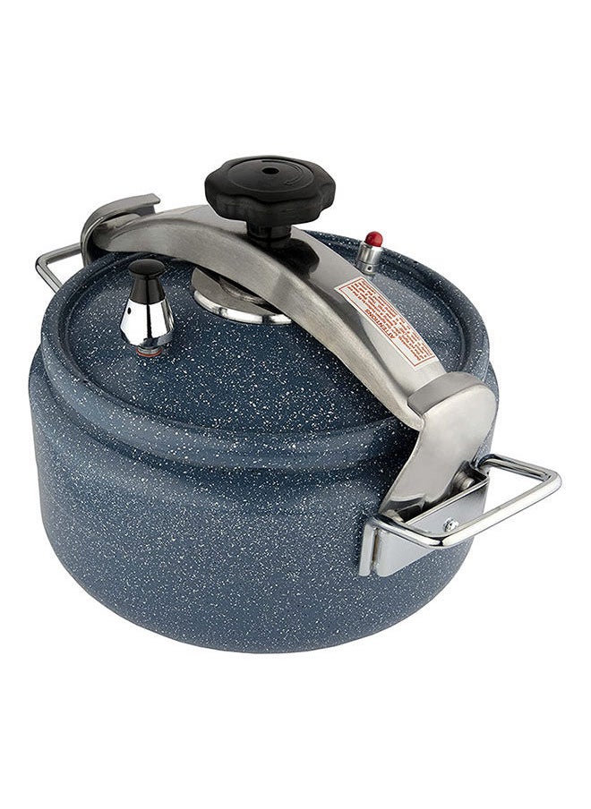 Alsaif 15Liters Aluminum Granite Pressure Cooker Iron Handle Blue 15 Liter Blue  - Image 3