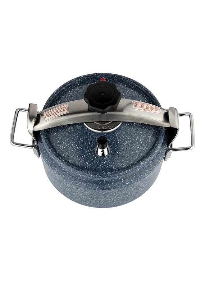 Alsaif 15Liters Aluminum Granite Pressure Cooker Iron Handle Blue 15 Liter Blue  - Image 4