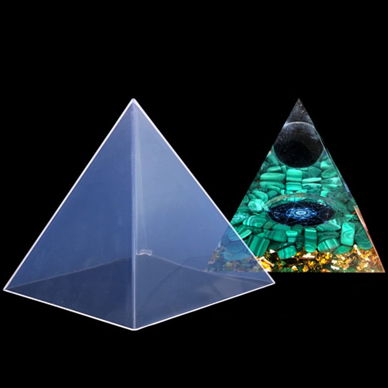AOEDEO Super Large Clear Silicone Pyramid Molds - 3 Pcs, 4.7''-7.5'' Inner, Silicone Resin Molds for DIY Orgonite, Orgonite Jewelry - Image 4