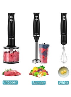 General Hand Blender Stainless Steel 500 W, 2 Speed Puree Sticks, [4-in-1: Puree Sticks/Chopper, Blender & Blender Attachment, Measuring Cup] For baby food, mashed potatoes, yogurt  - Image 4