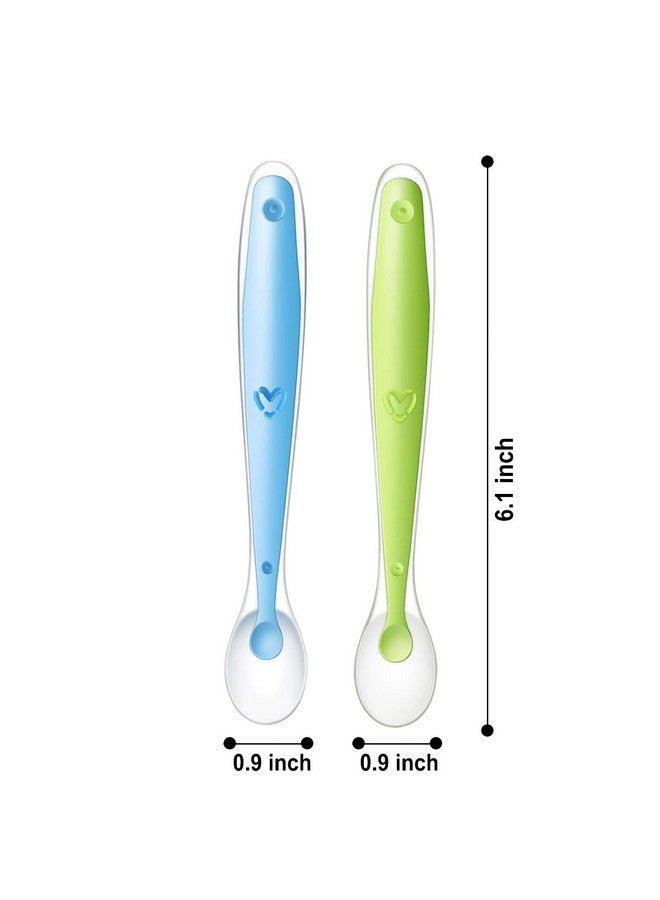 PandaEar Baby Silicone Soft Spoons; Training Feeding For Kids Toddlers Children And Infants; Bpa Free 6 Pack; Great Gift Set ;Gumfriendly First Stage - Image 4
