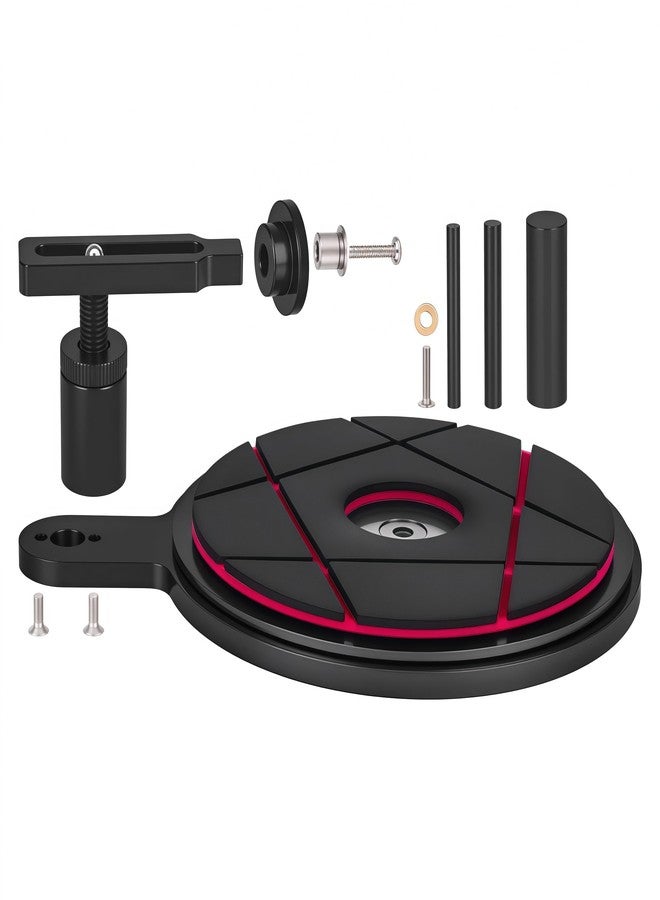 امك أداة لصق إطارات السيارات التي تعمل بالتحكم عن بعد، حامل لصق إطارات قابل للتعديل مصنوع من الألومنيوم لسيارات التحكم عن بعد بمقياس 1/10 و 1/8، مناسب لإطارات السيارات التي تعمل بالتحكم عن بعد مقاس 40 مم وأصغر (أسود) - Image 4