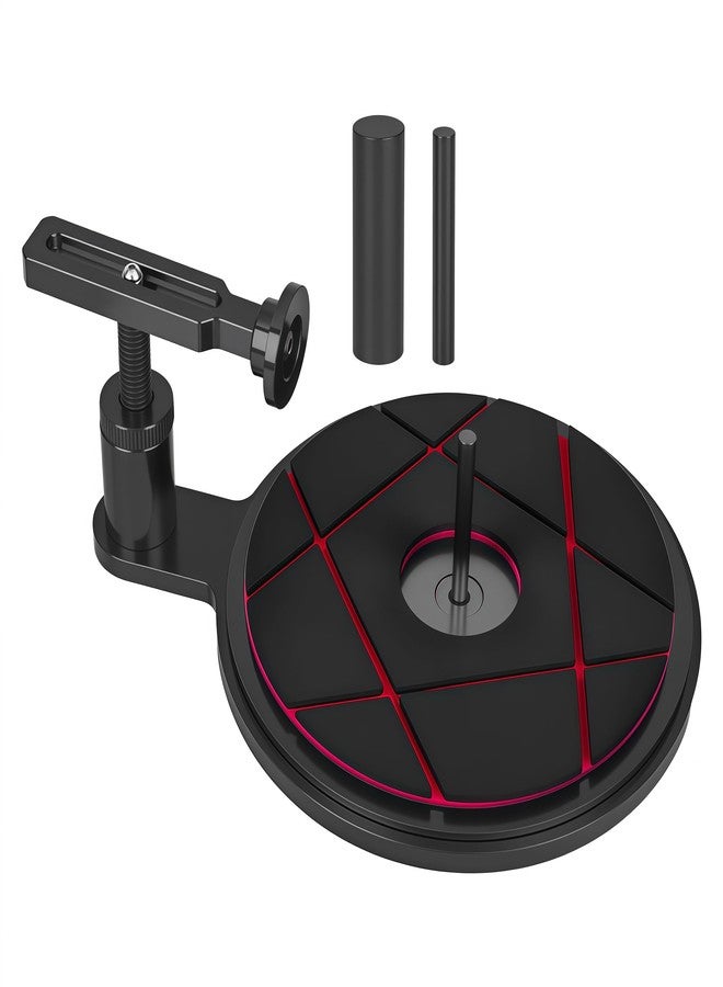 امك أداة لصق إطارات السيارات التي تعمل بالتحكم عن بعد، حامل لصق إطارات قابل للتعديل مصنوع من الألومنيوم لسيارات التحكم عن بعد بمقياس 1/10 و 1/8، مناسب لإطارات السيارات التي تعمل بالتحكم عن بعد مقاس 40 مم وأصغر (أسود) - Image 5