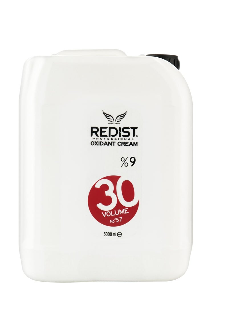 Redist Oxidant Cream 30 Volume 9% 5000ml – Professional Hair Color Developer for Salon Results - Image 1