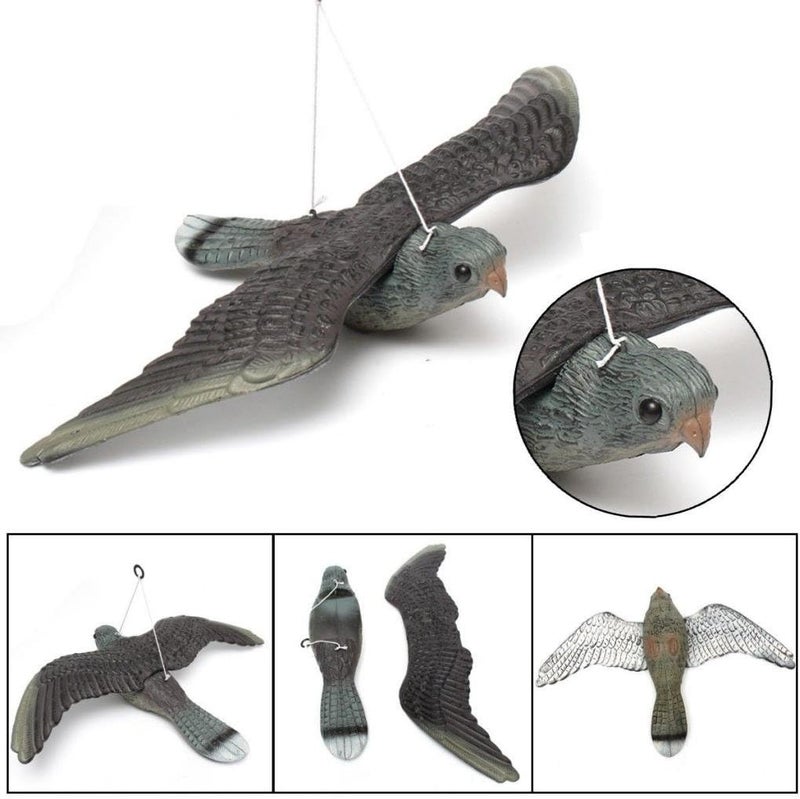 klarako2Pcs Flying Hawk Pest Deterrent Garden Pond Bird Cat Scarer Decoy Decor Hawk - Image 3