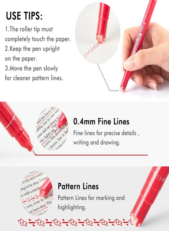 AOROKI 12 Colored Curve Highlighter Pen Set, 10 Different Shapes Dual Tip Markers Cool Pens for Journal Planner Scrapbook Art Office School Supplies for Kids Adults Journaling Drawing Note Taking - Image 3