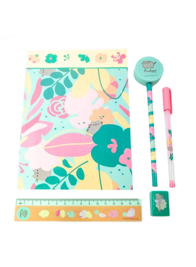 Pyramid Pyramid Pusheen: Botanical Exercise Book Stationery Set