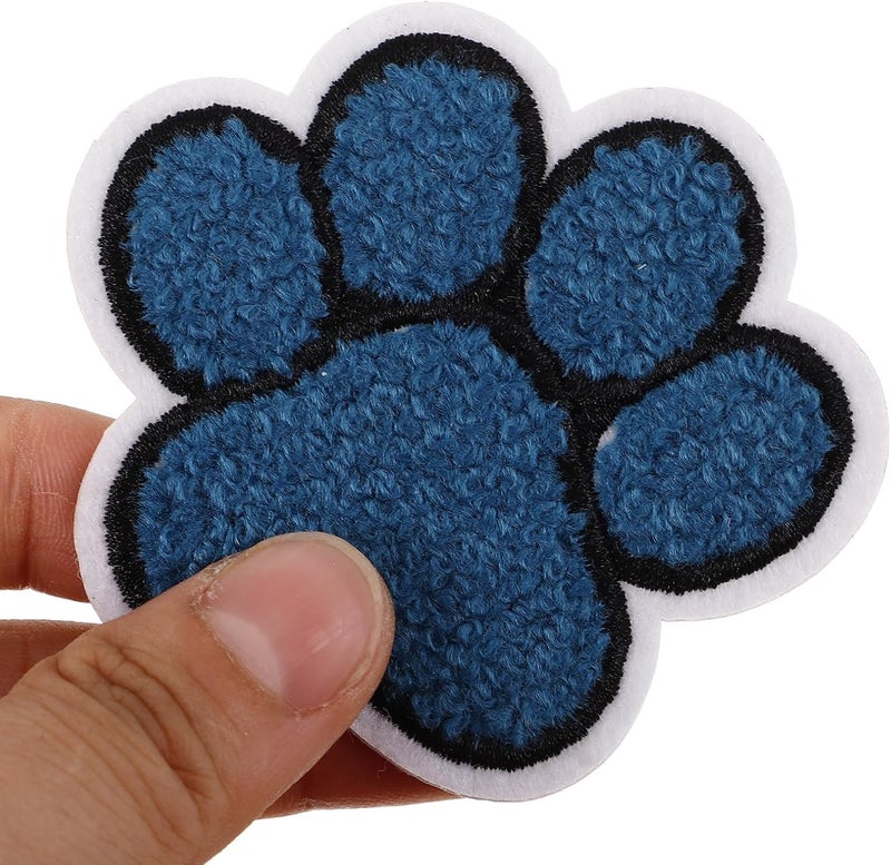 Uonlytech 8pcs Small Paw Adhesive Embroidered Applique Patches for Clothes Coat Supply Daily Use Fabric Repair Decorative Craft Accessories - Image 4