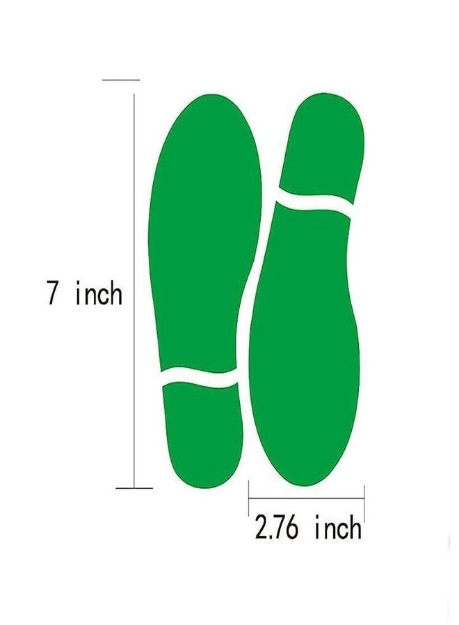 Finduat 20 Pairs 40 Prints Green Kids Size Shoes Footprint Stickers Decals, Floor Wall Stairs to Guide Directions for School, Dance Studio, Floor Stickers St. Patrick's Day Party Decoration - Image 2