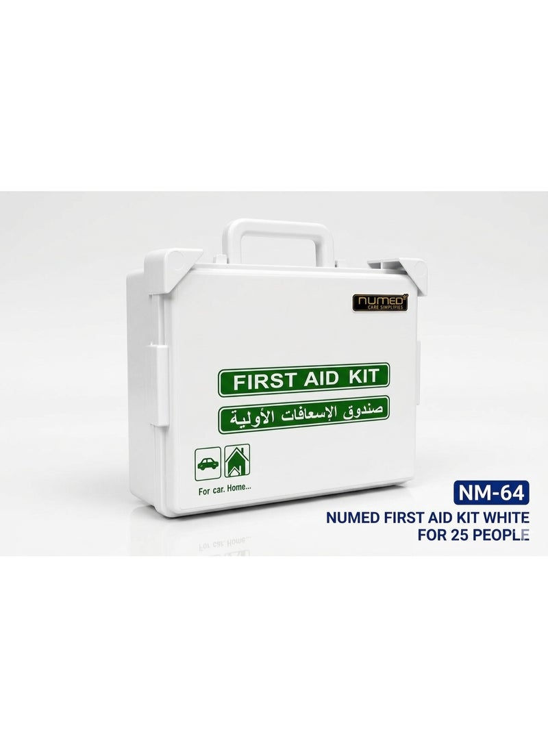 numed First Aid Kit White with Wall Brackets covers 25 People NM-64 - Image 5