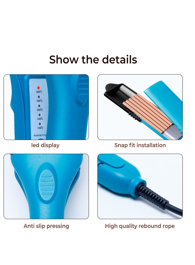 Generic 5-In-1 3Dhair Imprinting Star 3D Image Modeling Straightener Straight Hair Clip Straight Roll Dual Use  - Image 5