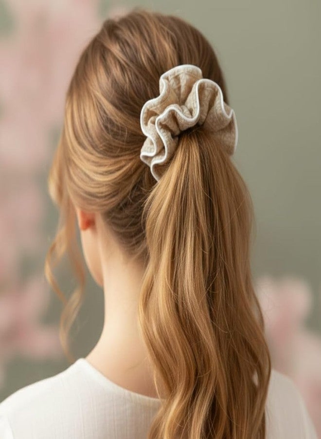 Scrunchies For Women And Girls Set Of 3, Scrunchie for Less Hair fall, Hairbands, Rubber Band Scrunchies with a Complimentary Small Scrunchie For Girls, Gifts For Mom, Sister And Girlfriend | Anti-Hair-Breakage Hair Ties - Image 5