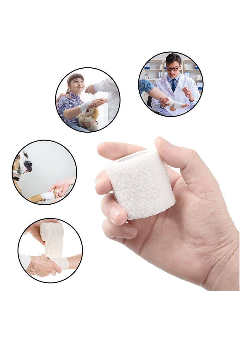 SYOSI 8 Pack Elastic Self Adhesive Tape All Sports Wrap Tape - Image 2