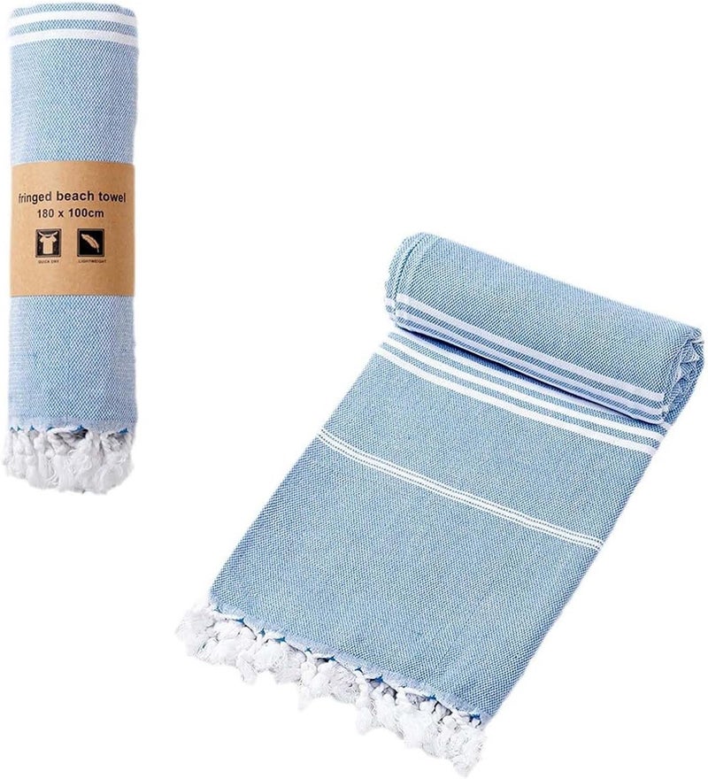 Oversized Beach Towel, 180x100CM, Lightweight Quick Dry Cotton Towel for Beach, Yoga, and Travel - Image 1