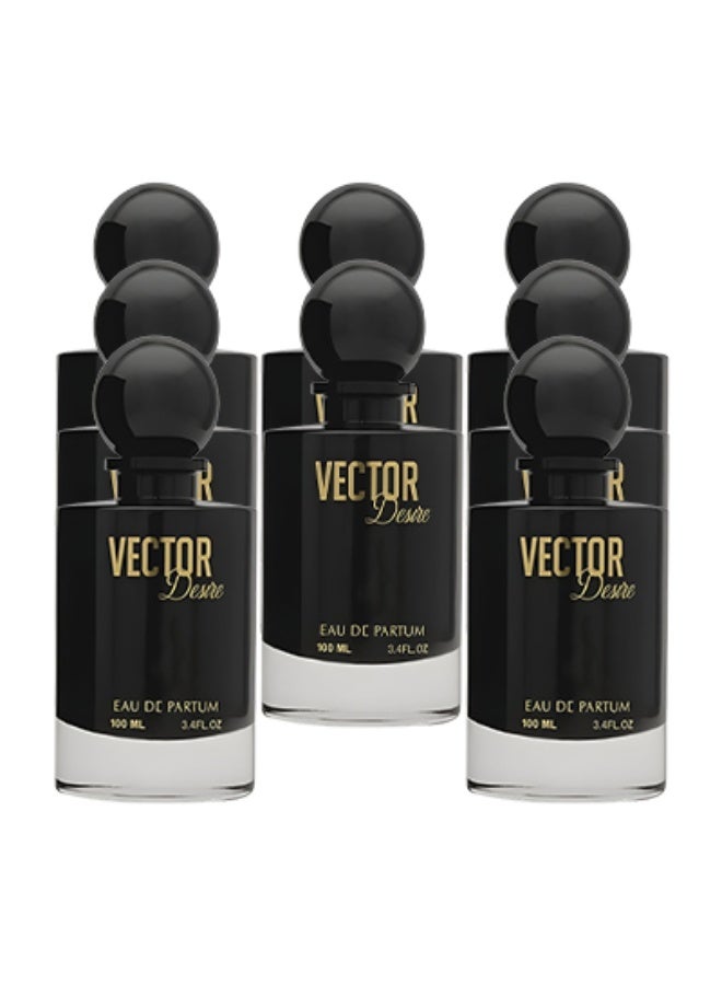 Vector 8 Pieces Vector Desire Perfume Black 100ml EDP - Image 1