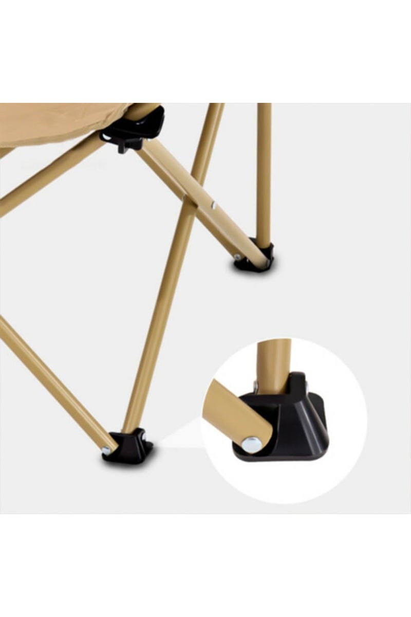 Toby's New Folding Camping Chair Support 330 LBS, Portable Wide Lawn Chairs with Side Pocket - Image 4