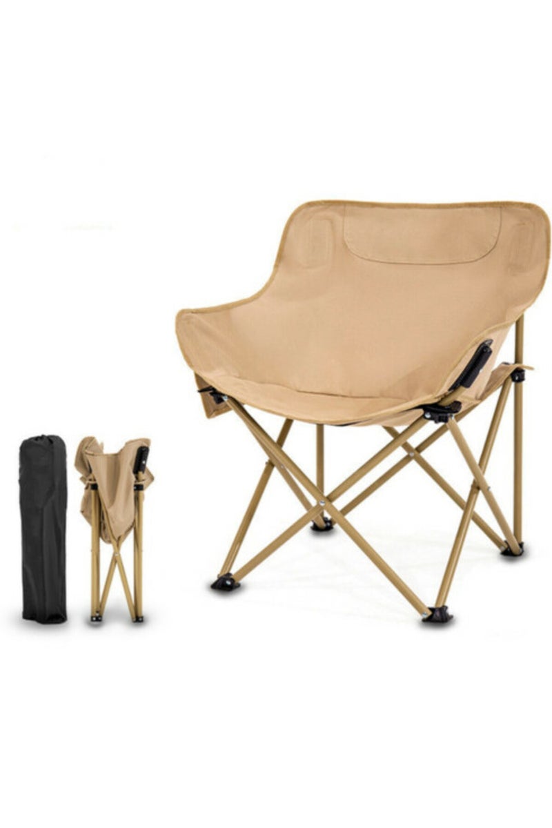 Toby's New Folding Camping Chair Support 330 LBS, Portable Wide Lawn Chairs with Side Pocket - Image 1