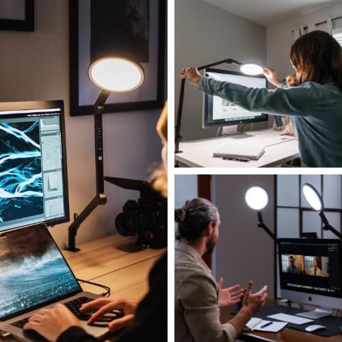 Lume Cube Edge Light 2.0 Bi-Color LED Desk Lamp - Black - Image 2