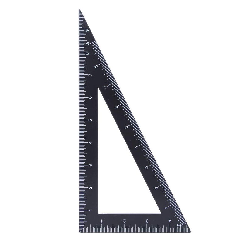 Slow wear optimized quality High Carbon Steel Ruler, Carpenter Right Angle Ruler 90 Degree Ruler Clear Scale Ruler Accurate Measurement Woodworking Ruler Portable Ruler Suitable for Marking Lines (120 * 300mm) Globally spread simple design - Image 5