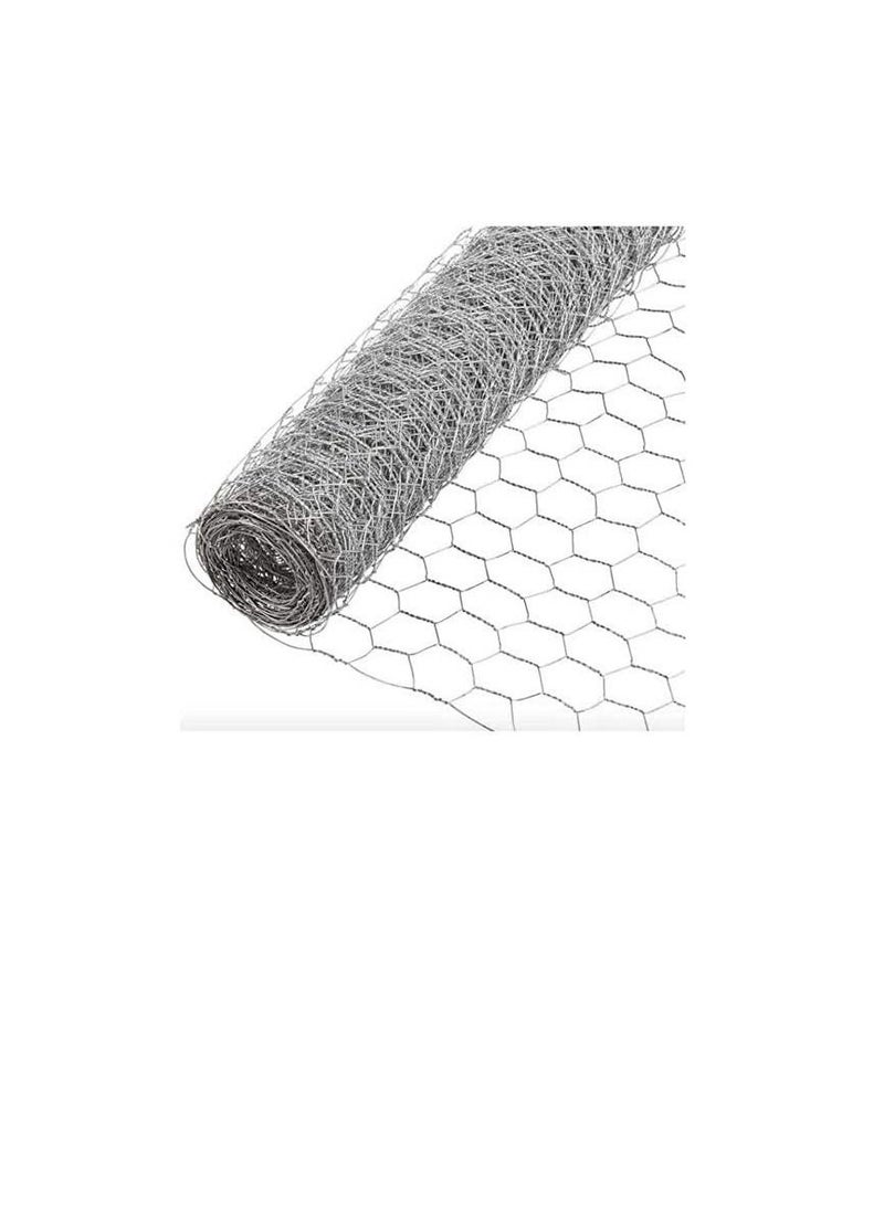 Chicken Wire Net Galvanised Hexagonal Hardware Mesh Poultry Netting Fence for Chicken, Rabbit, Vegetables & Garden Protection Netting and Multipurpose Use Etc… (1 x 40 Meter) - Image 3