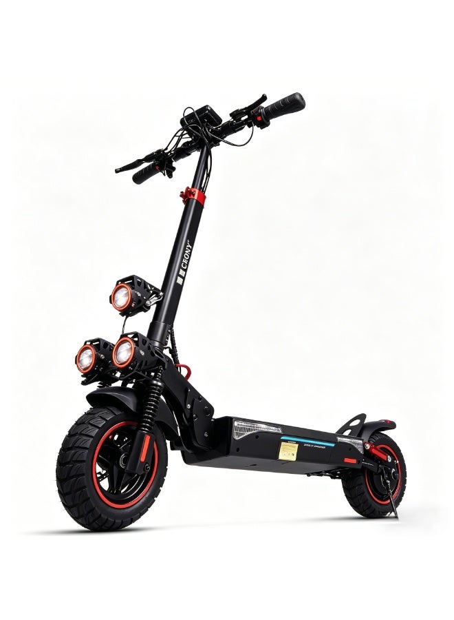 Crony Electric Scooter for Adults, 2000W Motor, Up to 40 km/h Speed, Up to 25 km Range, Max Load 120 kg, App Control, Front & Rear Suspension, Large LCD Display - Image 1