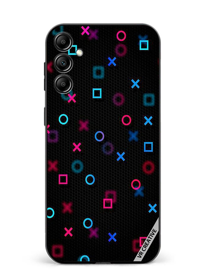 VR CREATIVE Protective Case Cover For Samsung Galaxy M14 PlayStation Abstract Design Multicolour - Image 1