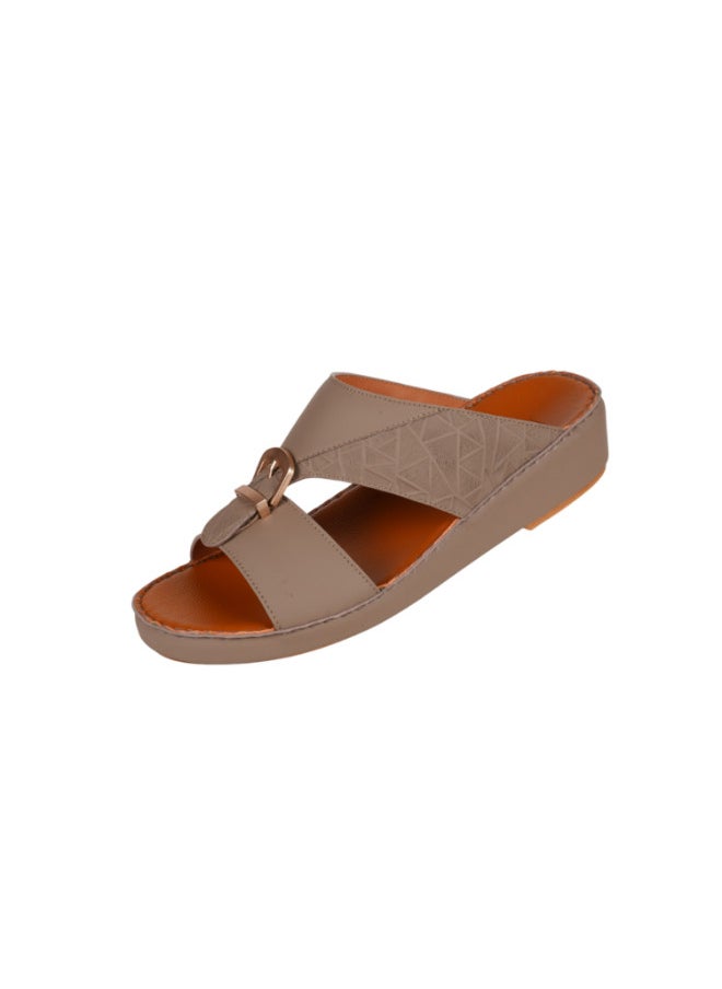 barjeel uno 008-3737 Barjeel Uno Men Arabic Sandals BS 25 Sand  - Image 1