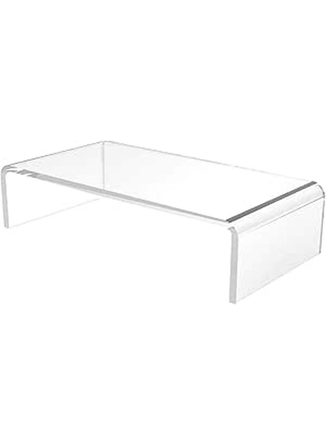 Acrylic Monitor Stand And Laptop Riser Thickened Small Size Heightening Stand For Home Office Desk - Image 1