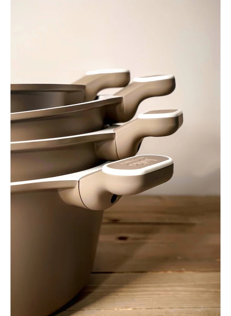 جوليا طقم أواني طهي جوليا إيليت بروف براون جرانيت - 8 قطع - Image 5