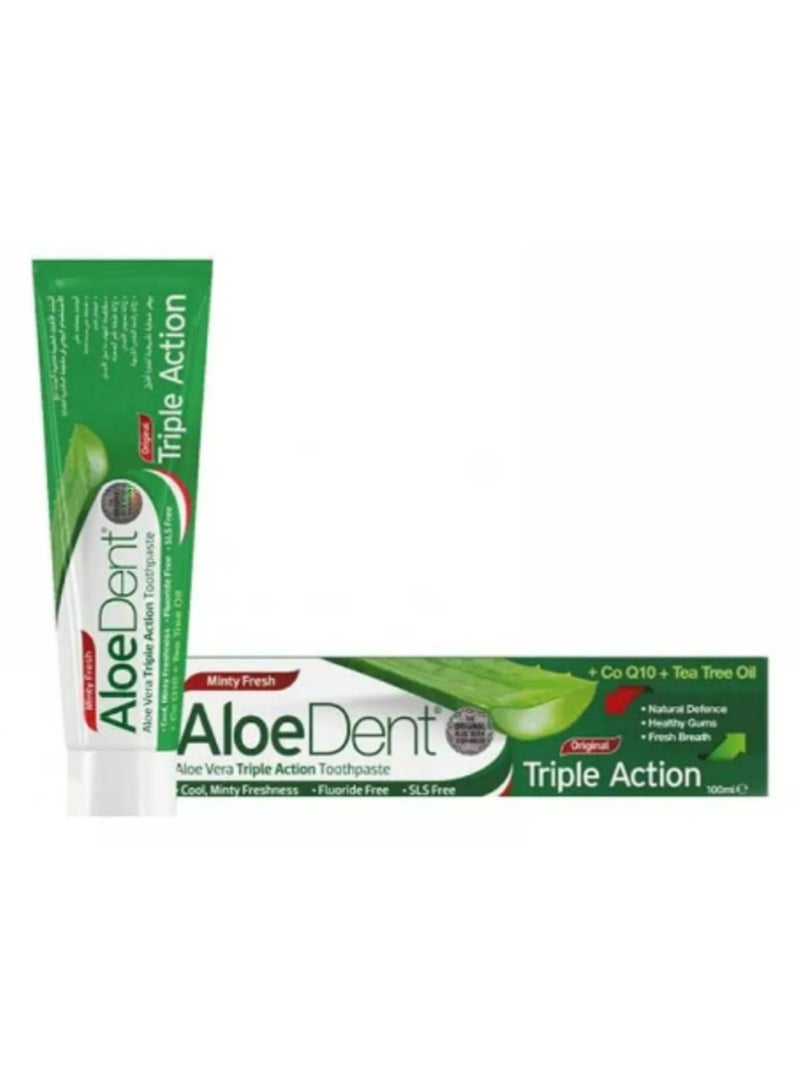 Aloe Dent Aloe Vera Tripl Action Spearmint Toothpaste 100ml