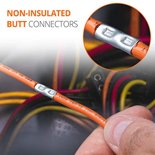 Wirefy مجموعة موصلات سلكية غير معزولة من وايرفي 100 قطعة - موصلات سلكية غير معزولة - 24-8 AWG - Image 5